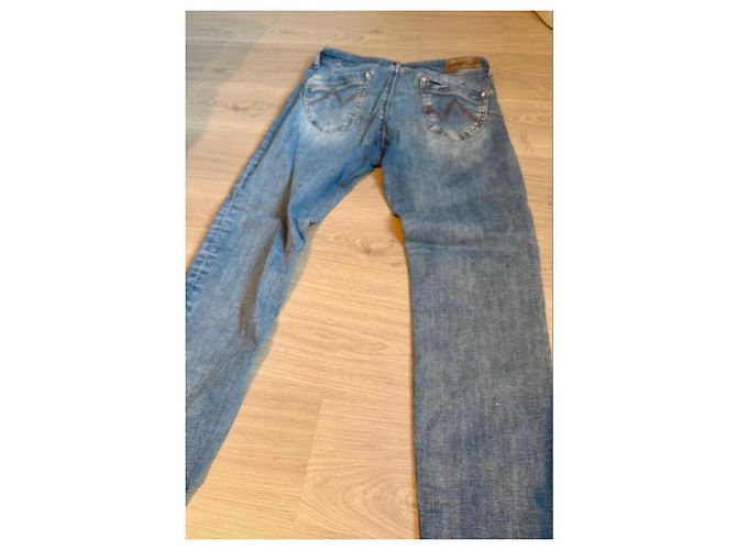 Autre Marque Gaudi Jeans 'Sunny Cropped' Vaqueros slim azul lavado - vista 3