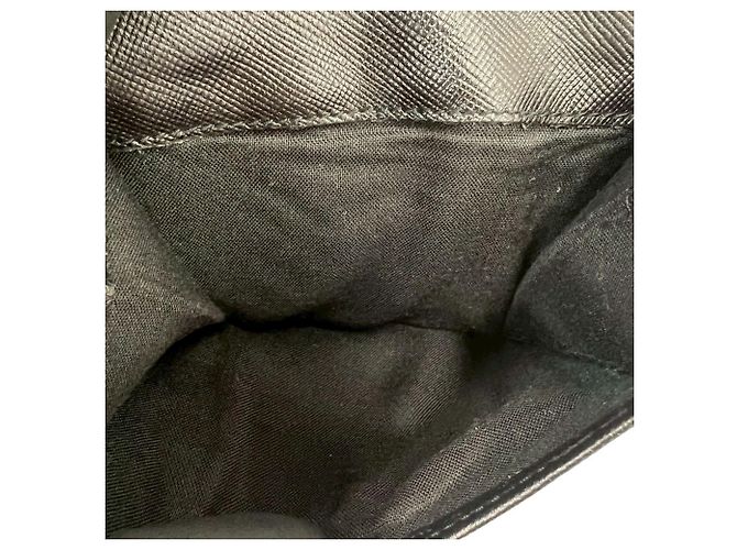 Gancini Salvatore Ferragamo Leder-Bifold-Geldbörse Schwarz - Ansicht 10