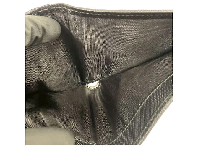 Gancini Salvatore Ferragamo Leder-Bifold-Geldbörse Schwarz - Ansicht 8