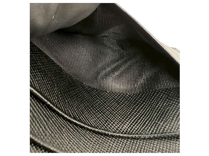 Gancini Salvatore Ferragamo Leder-Bifold-Geldbörse Schwarz - Ansicht 9