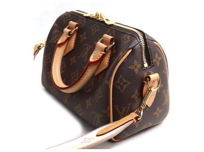 Borsa a Spalla Louis Vuitton Speedy Bandoulière 20 Beige - vista 2
