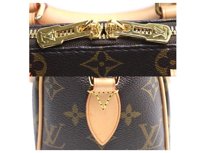 Borsa a Spalla Louis Vuitton Speedy Bandoulière 20 Beige - vista 7