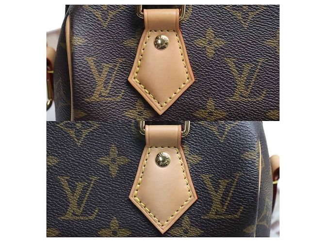 Borsa a Spalla Louis Vuitton Speedy Bandoulière 20 Beige - vista 8