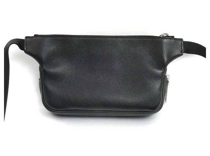 Borsa a tracolla Fendi in pelle nera Nero - vista 2