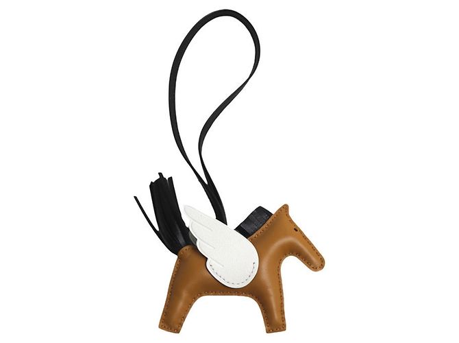 Hermès Charm per borsa HERMES Rodeo Pegasus PM Portachiavi Marrone Nero - vista 2