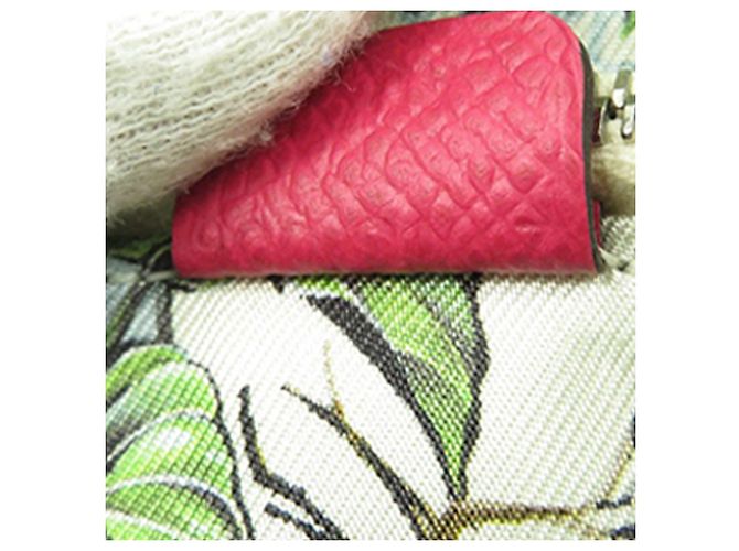 Silk In Cartera compacta de seda y Epsom rosa Hermès - vista 12