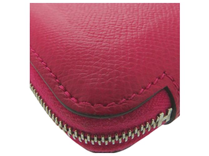 Silk In Cartera compacta de seda y Epsom rosa Hermès - vista 13