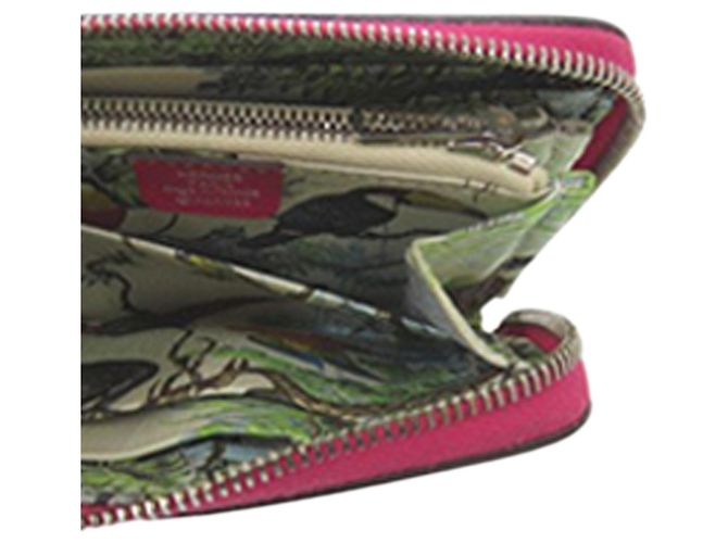 Silk In Cartera compacta de seda y Epsom rosa Hermès - vista 9