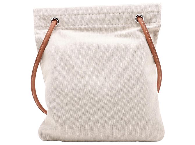 Hermès Beige Toile Aline Grooming Bag MM - vista 2