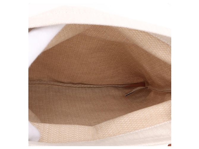 Hermès Beige Toile Aline Grooming Bag MM - vista 3