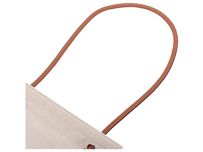 Hermès Beige Toile Aline Grooming Bag MM - vista 7