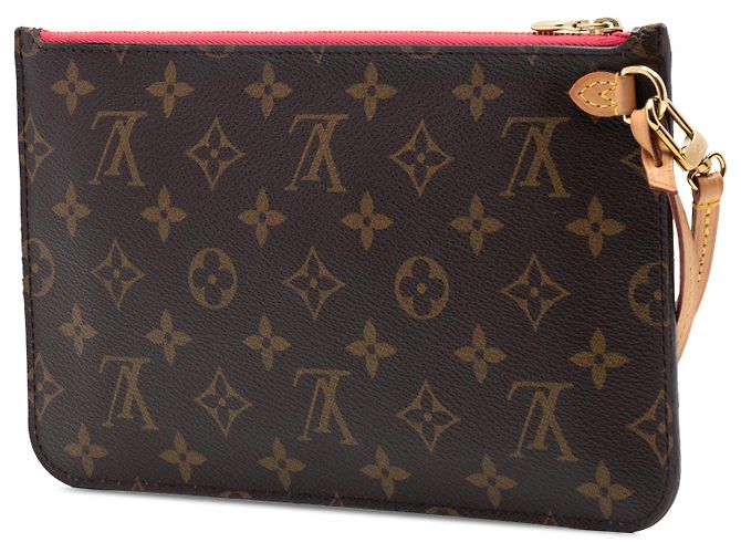 Pochette Louis Vuitton Neverfull MM Marrone Monogram - vista 2