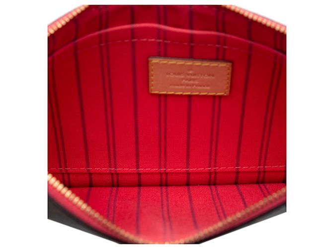 Pochette Louis Vuitton Neverfull MM Marrone Monogram - vista 4