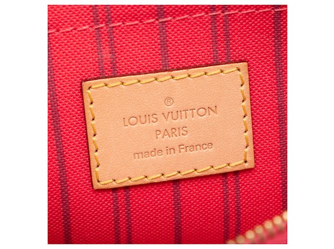 Pochette Louis Vuitton Neverfull MM Marrone Monogram - vista 5