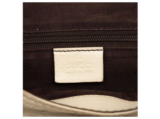 Borsa Hobo Guccissima bianca grande da donna Gucci Bianco Crudo - vista 5