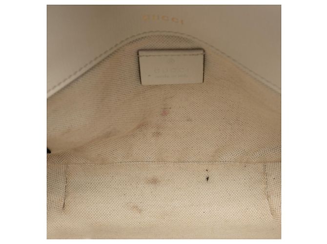 Gucci Beige Small GG Supreme Web Horsebit 1955 Crossbody - vista 4