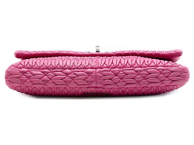 Borsa Miu Miu Matelassé Nappa Rosa con Catena di Cristalli - vista 3