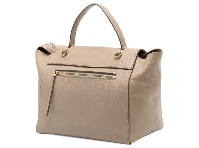 Céline Celine Borsa Belt in pelle di vitello granulata mini beige - vista 2