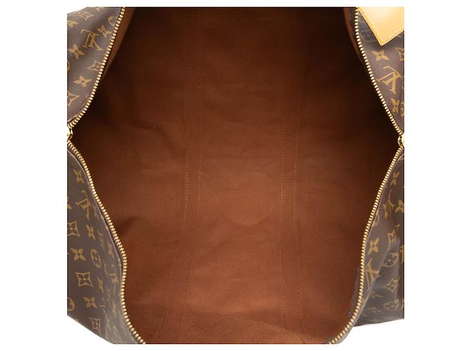 Louis Vuitton Marrone Monogram Keepall 60 - vista 4