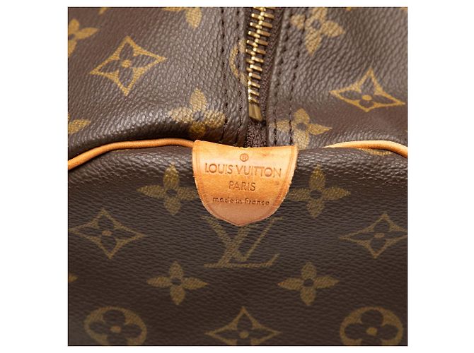 Louis Vuitton Marrone Monogram Keepall 60 - vista 5