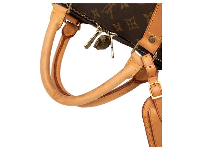 Louis Vuitton Marrone Monogram Keepall 60 - vista 7