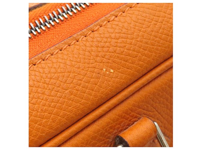 Hermès Orange Epsom Plume Elan 28 - view 10