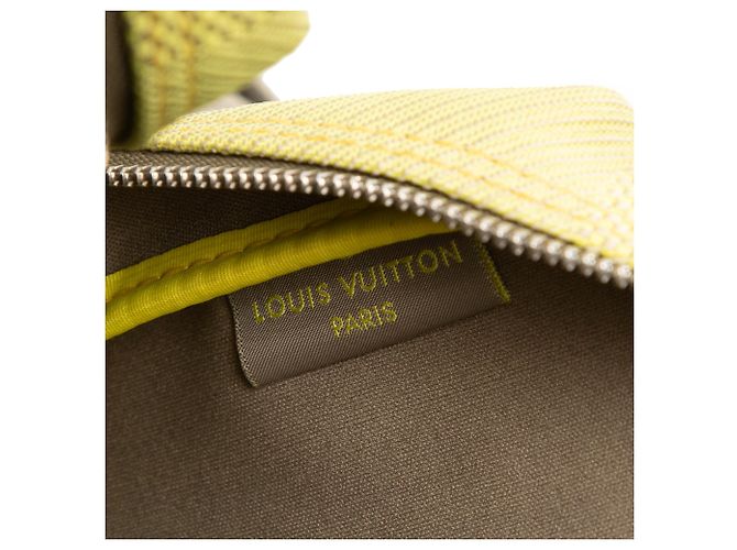 Louis Vuitton Green Damier Geant LV Cup Weatherly D'oro Verde - vista 5