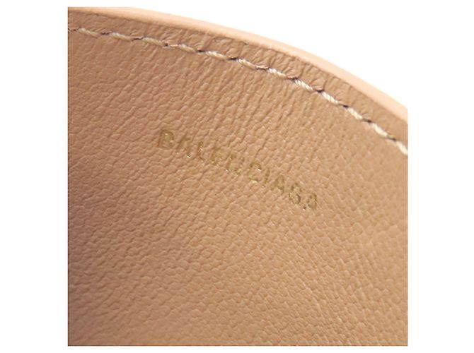 Tarjetero de cuero marrón Balenciaga Castaño Camello - vista 5