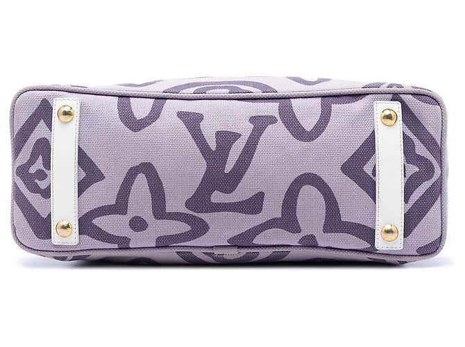 Louis Vuitton Purple Monogram Tahitienne Cabas PM Porpora - vista 3