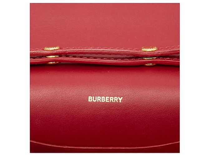 Bolsa transversal Burberry Red House Check em couro com acabamento Vermelho - vista 5