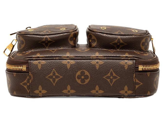 Borsa Louis Vuitton Marrone Monogram Utility - vista 3