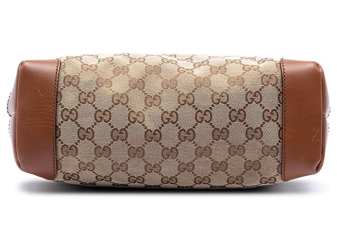 Gucci Beige GG Canvas Web Crossbody - vista 3