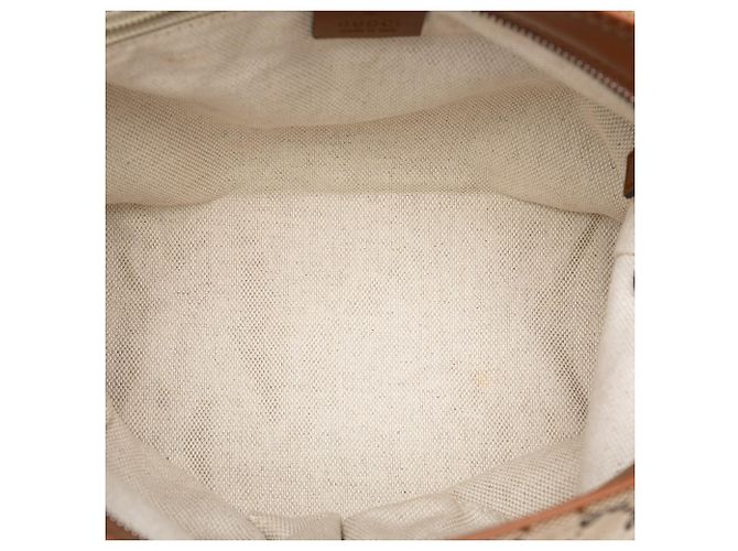 Gucci Beige GG Canvas Web Crossbody - vista 4