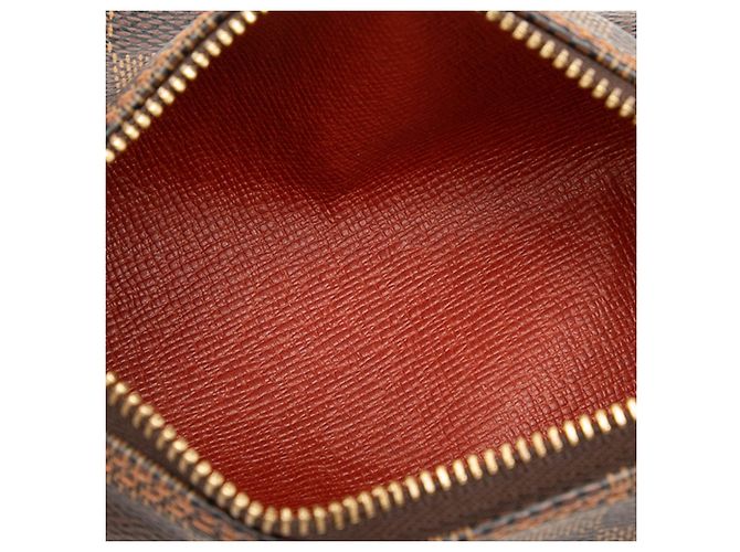 Louis Vuitton Pochette Papillon Damier Ebene marrone - vista 4