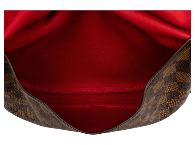 Louis Vuitton Marrone Damier Ebene Saumur 30 - vista 5