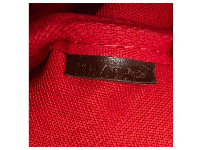Louis Vuitton Marrone Damier Ebene Saumur 30 - vista 6