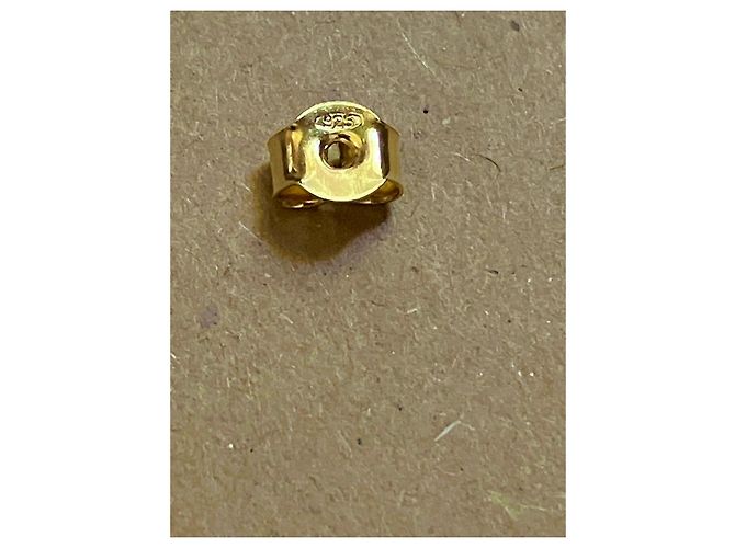 Autre Marque Orecchini a lobo in argento 925 placcato oro a forma di foglia D'oro - vista 15