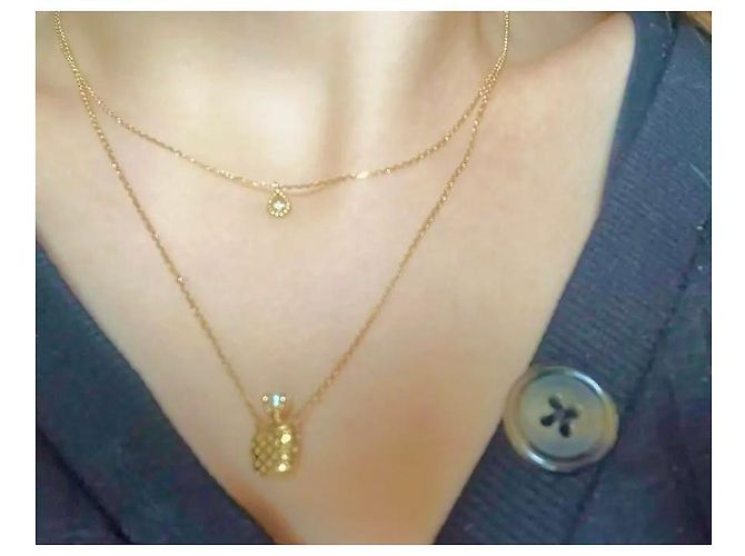 Autre Marque Gigi Clauzeau Collana in oro giallo 18k e diamante D'oro - vista 7