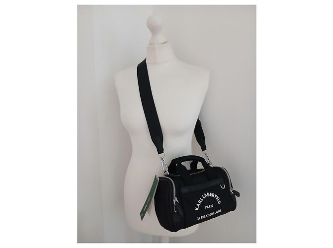Borsa a tracolla Karl Lagerfeld Paris in nylon Nero - vista 2