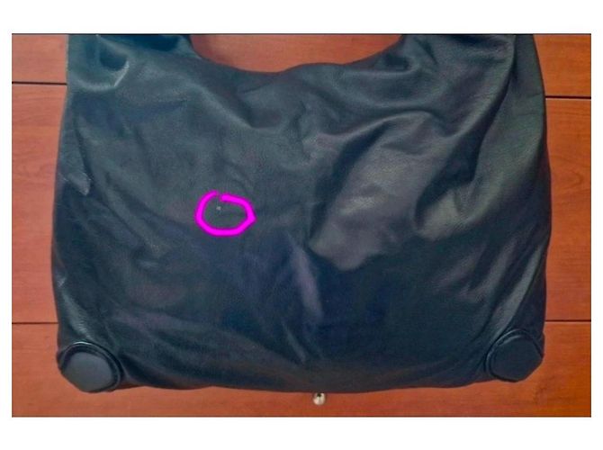 Borsa a spalla Gucci Britt Medium Hobo in pelle nera Nero - vista 13