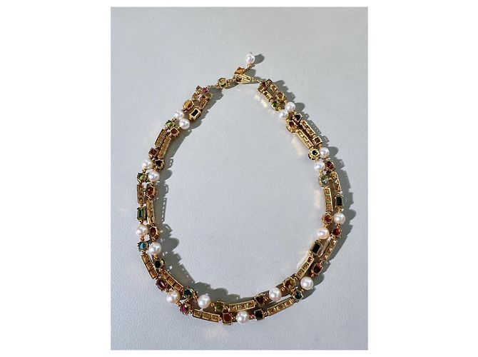 Bulgari Collana Bvlgari Allegra con Pietre Preziose e Perle D'oro - vista 8