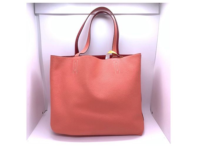 Borsa Hermès Love Hermès Double Sens 35 Tote Bag Rosa - vista 2