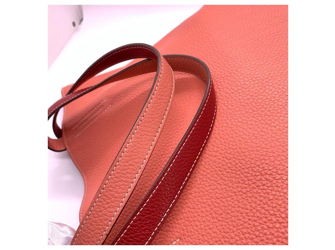 Borsa Hermès Love Hermès Double Sens 35 Tote Bag Rosa - vista 7