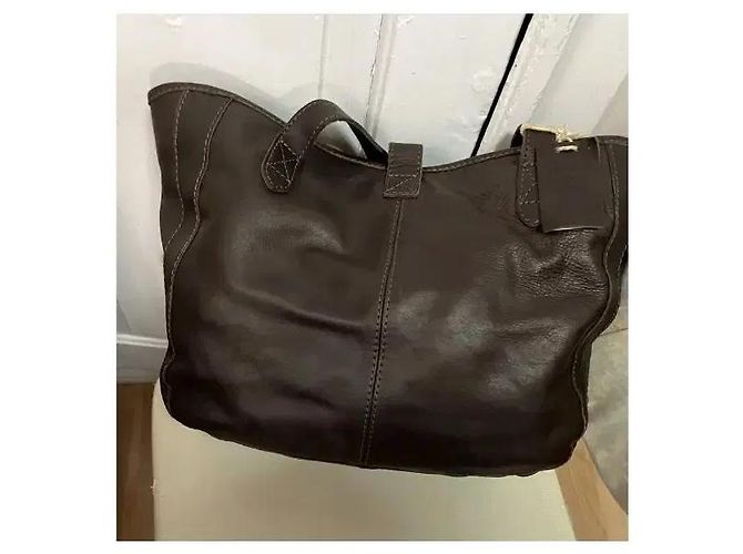 Autre Marque Borsa tote Fat Face in pelle marrone - vista 10