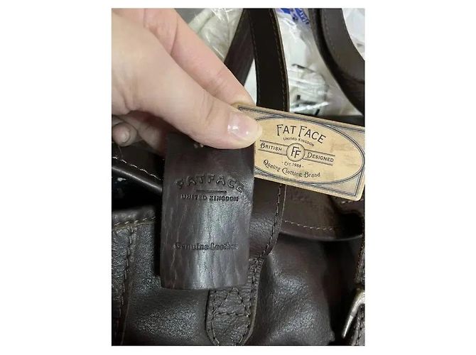Autre Marque Borsa tote Fat Face in pelle marrone - vista 2