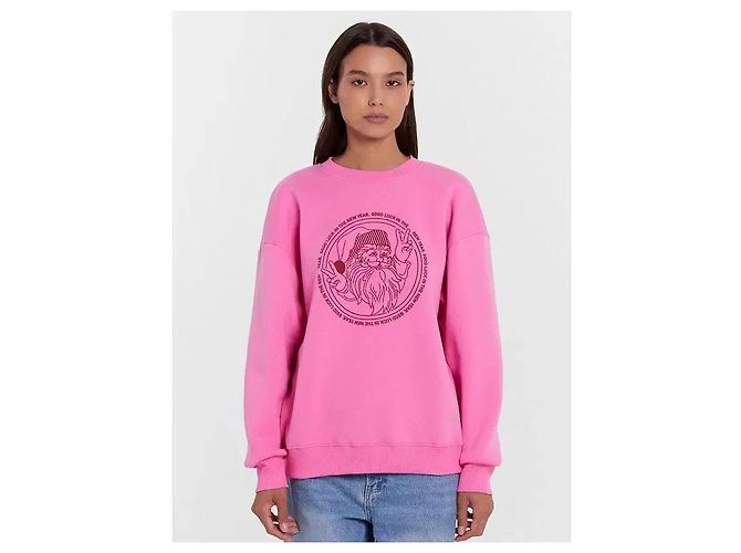 Balzac Paris Sweatshirt Rosa mit Santa-Grafik Pink - Ansicht 10