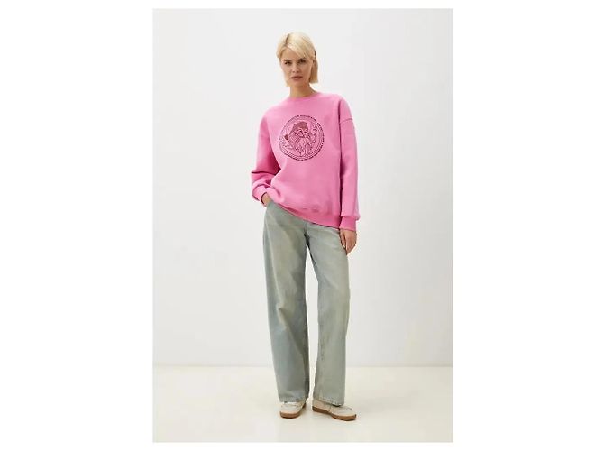 Balzac Paris Sweatshirt Rosa mit Santa-Grafik Pink - Ansicht 3