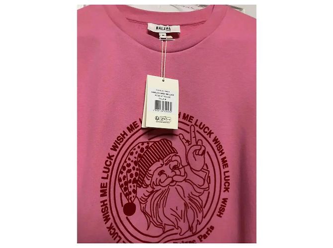 Balzac Paris Sweatshirt Rosa mit Santa-Grafik Pink - Ansicht 4