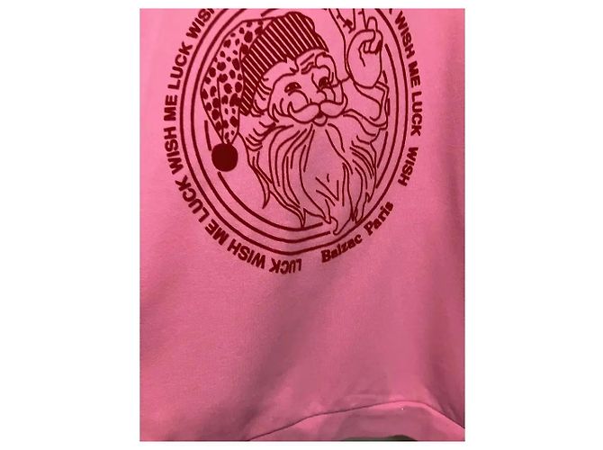 Balzac Paris Sweatshirt Rosa mit Santa-Grafik Pink - Ansicht 8