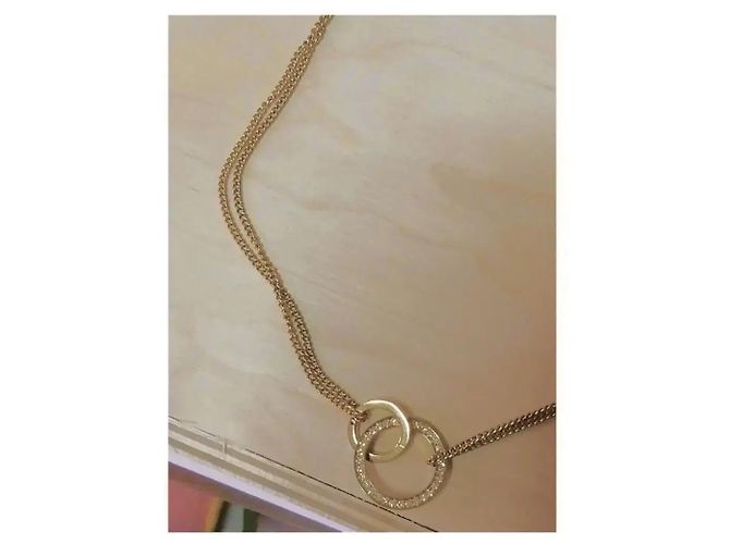 Tommy Hilfiger Collana Cerchi Intrecciati Oro D'oro - vista 7